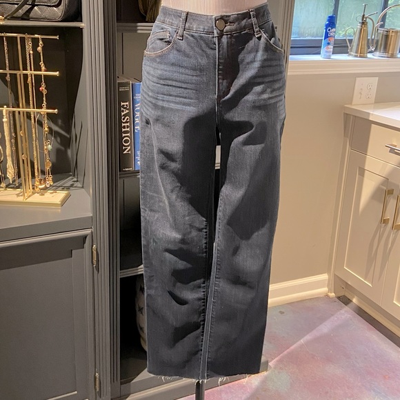 Wit & Wisdom Ab-Solution Skinny Jeans – Raw Hem, High-Rise, Size 8 - Picture 1 of 8